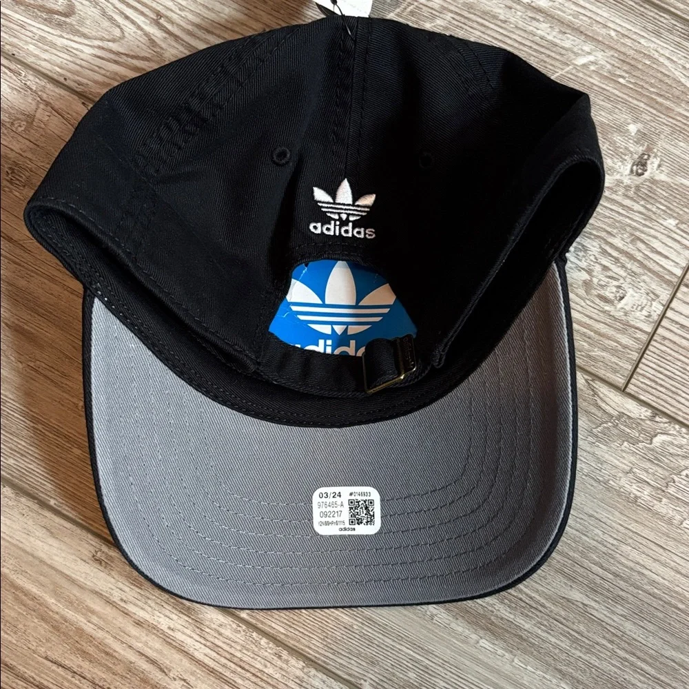Adidas‎ Youth Black Cap with White Logo